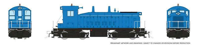 EMD SW9 - Standard DC -- Painted, Unlettered (blue, black)