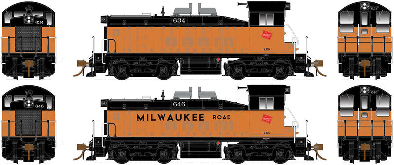 EMD-GMD SW1200 - LokSound and DCC -- Milwaukee Road 634 (orange, balck, red Cab Logo)