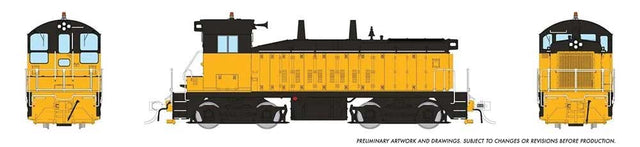 EMD SW9 - ESU LokSound and DCC -- Painted, Unlettered (yellow, black)