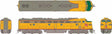 Modernized EMD E9A w/HEP - Standard DC -- Milwaukee Road #36C (Armour Yellow, gray, red)
