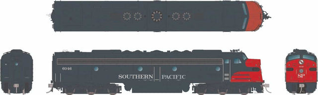 EMD E8A - Sound and DCC -- Southern Pacific #6050 (gray, red)