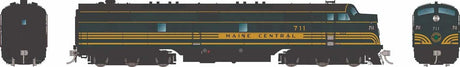 EMD E7A - Standard DC -- Maine Central #711 (green, Harvest Gold)