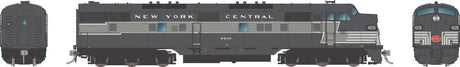 EMD E7A - Standard DC -- New York Central #4026 (Lightning Stripe, 2-Tone Gray)