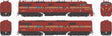 EMD E7A - E7B Set - Standard DC -- Pennsylvania Railroad #5879, 5840B (5-Stripe, Tuscan, gold)
