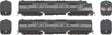 EMD E7A - E7B Set - Sound and DCC -- New York Central #4028, 4112 (Lightning Stripe, 2-Tone Gray)