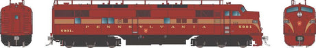 EMD E7A - Sound and DCC -- Pennsylvania Railroad #5901 (5-Stripe, Tuscan, gold)