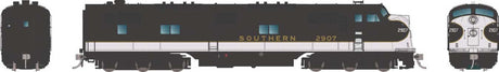 EMD E7A - Sound and DCC -- Southern Railway #2920 (black, imitation aluminum, gold)