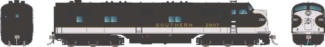 EMD E7A - Sound and DCC -- Southern Railway #2920 (black, imitation aluminum, gold)