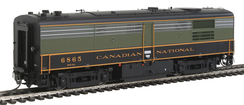 MLW FPB4 w/Sound & DCC -- Canadian National #6865 (green, black, yellow)