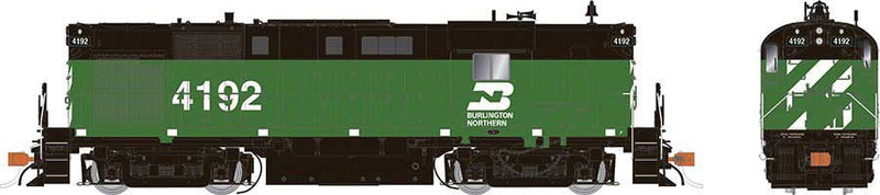 Alco RS11 - Standard DC -- Burlington Northern 4197 (Cascade Green, black, white)