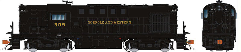 Alco RS11 - LokSound and DCC -- Norfolk and Western 323 As Delivered (As-Delivered, black)