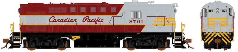 MLW RS18 - LokSound and DCC -- Canadian Pacific 8761 (maroon, gray, yellow, Script Lettering)