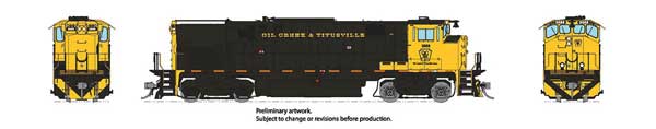 Montreal Locomotive Works MLW M420 - Sound and DCC -- Oil Creek & Titusville: #3568 (black, yellow)