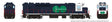 GP40TC - Standard DC -- GO Transit #602 (Early dark blue, white, green)