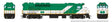 GP40TC - Standard DC -- GO Transit #502 (green, white, Early Lettering Font)