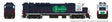 GP40TC - Sound and DCC -- GO Transit #9805 (Early dark blue, white, green)