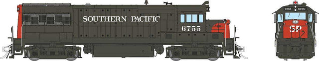 GE U25B Low Hood - Standard DC -- Southern Pacific #6755 (gray, red)