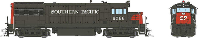 GE U25B Low Hood - Standard DC -- Southern Pacific #6766 (gray, red)