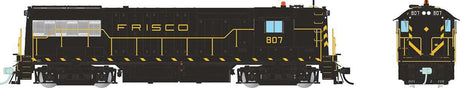 GE U25B High Hood - Standard DC -- St. Louis-San Francisco #807 (As-Delivered, black, yellow, Frisco Lettering)