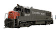 GE U25B Low Hood - Standard DC -- Southern Pacific #6737 (gray, red, No Nose Logo)-1