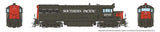 GE U25B Low Hood - Standard DC -- Southern Pacific #6737 (gray, red, No Nose Logo)-2