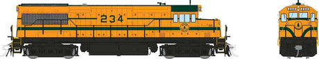 GE U25B Low Hood - Sound and DCC -- Maine Central #234 (Harvest gold, green, black)