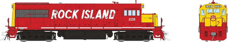 GE U25B Low Hood - Sound and DCC -- Rock Island #228 (red, yellow, billboard white lettering)
