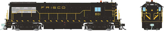 GE U25B High Hood - Sound and DCC -- St. Louis-San Francisco #801 (As-Delivered, black, yellow, Frisco Lettering)