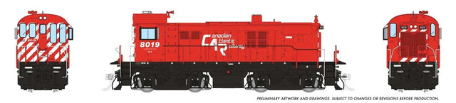 MLW RS23 - Standard DC -- Canadian Atlantic Railway #8019 (red, white, black)