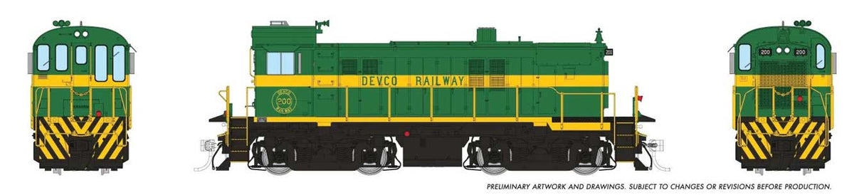 MLW RS23 - Standard DC -- Devco #200 (green, yellow)