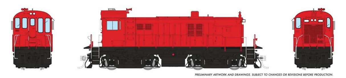 MLW RS23 - Standard DC -- Painted, Unlettered (red, black)