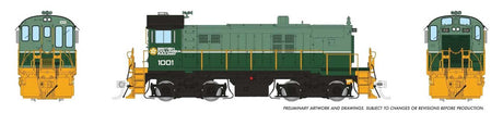 MLW S13 - Sound and DCC -- BC Rail #1001 (2-Tone Green, white, yellow)