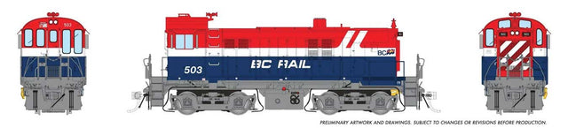 MLW S13 - Sound and DCC -- BC Rail #503 (Hockey Stick, red, white, blue)