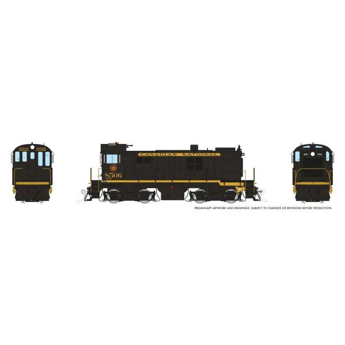 MLW S13 - Sound and DCC -- Canadian National #8506 (As-Delivered, black, yellow)
