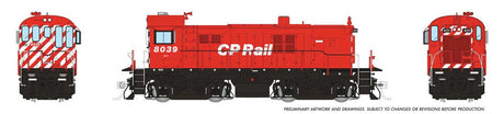 MLW RS23 - Sound and DCC -- Canadian Pacific #8039 (Action Red, white, 8" Stripes, No Multimark)