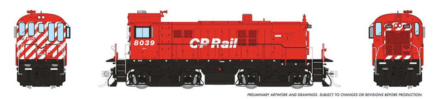 MLW RS23 - Sound and DCC -- Canadian Pacific #8039 (Action Red, white, 8" Stripes, No Multimark)