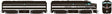Alco FA1-FB1 Set - Standard DC -- Lehigh & New England 707, 751 (black, white, red)