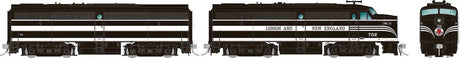 Alco FA1-FB1 Set - Standard DC -- Lehigh & New England 707, 751 (black, white, red)