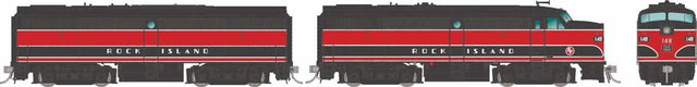 Alco FA1-FB1 Set - Standard DC -- Rock Island #160, 160B (black, red)