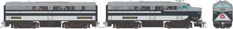 Alco FA1 - Standard DC -- Wabash #1203A, 1202B (blue, gray, white)