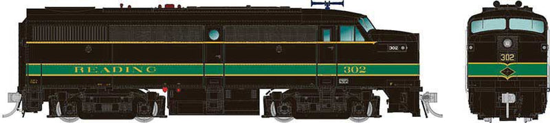 Alco FA1 - LokSound and DCC -- Reading 301 (black, green)