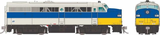 Alco FA1 - Sound and DCC -- Long Island #612 (gray, blue, yellow)