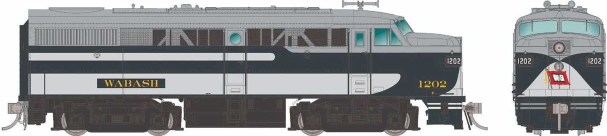 Alco FA1 - Sound and DCC -- Wabash #1204 (blue, gray, white)