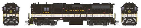 EMD GP38 High Nose - Sound and DCC -- Southern Railway #2754 (Tuxedo, black, white, gold)