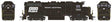 EMD GP38 Low Nose - Sound and DCC -- Penn Central #7835 (black, white, large logo)