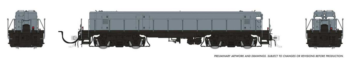 EMD/Huntington SWMT Slug Only - Sound and DCC -- Painted, Unlettered (gray)