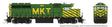 EMD GP40 - Standard DC -- Missouri-Kansas-Texas #216 (green, yellow)
