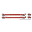 Gunderson 53' Husky Stack Well Car 2-Pack - Ready to Run -- Canadian Pacific (red, white/red stripe)