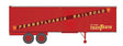 Fruehauf 35' Integral-Post Volume Van Trailer, Side Door - Assembled -- Pennsylvania Railroad 1 (1950s Scheme, Tuscan, TrucTrain Markings)