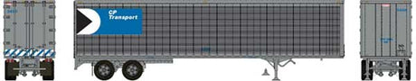 45' Trailmobile Dry Van Trailer - Assembled -- CP Transport #5450 (silver, blue, black, white, Multimark Logo)